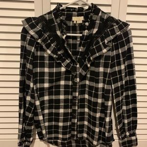 Kate Spade Rustic Plaid Flannel Shirt
